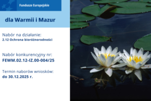 Informacja o naborze Fundusze Europejskie dla Warmii i Mazur